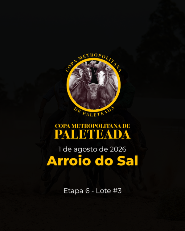 Inscrição - 6ª etapa - 1 de agosto (Lote 3)